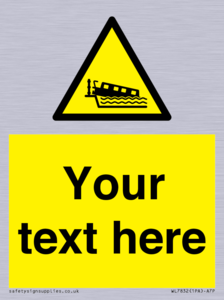 Custom warning grounding narrow boat on lock cill